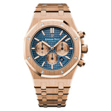 Audemars Piguet Royal Oak Chronograph 26331OR.OO.1220OR.01 41mm Rose Gold Blue Dial