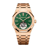 Audemars Piguet Royal Oak Selfwinding Flying Tourbillon 26533OR.OO.1220OR.01 in 18-Carat Pink Gold with Green Dial