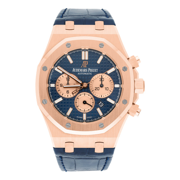 Audemars Piguet Royal Oak Chronograph 26331OR.OO.D315CR.01 Blue Dial Rose Gold 41mm