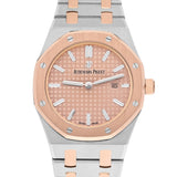 Audemars Piguet Royal Oak 33mm 67650SR.OO.1261SR.01 Pink Dial Two-Tone Watch with Box and Papers