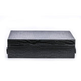 12-Piece Black PU Leather Watch Box and Display Tray