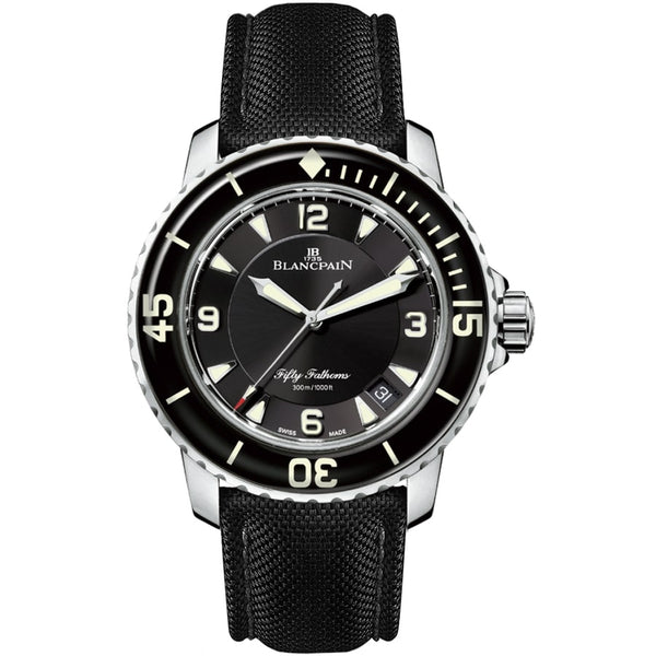 Blancpain Fifty Fathoms 5015-1130-52B Stainless Steel 45mm with Black Fabric Strap