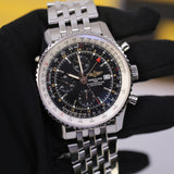 Breitling Navitimer Chronograph GMT 46 Black Dial A24322121B2A1