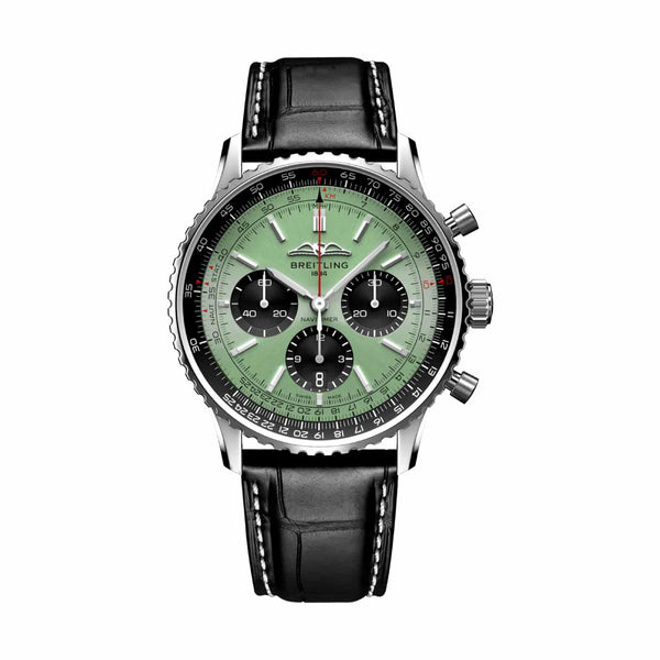 Breitling Navitimer B01 Chronograph AB0138241L1P1 43mm Mint Green Dial