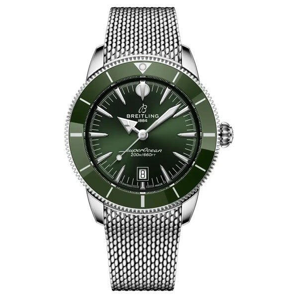 Breitling Superocean Heritage AB3112361L1A1 44mm Stainless Steel Green Dial