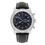 Breitling Navitimer World A24322 Black Dial Stainless Steel 46mm Automatic Watch