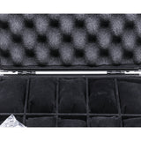 Aluminum Briefcase Watch Storage Case for 10 Watches in Classic Black