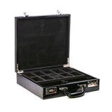 Black PU Leather Briefcase for 10 Watches and Jewelry