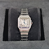 Cartier Santos Galbée Steel Automatic Watch Ref. 2423 24mm Silver Dial