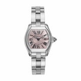 Cartier Roadster W62017V3 Pink Dial 36mm Stainless Steel