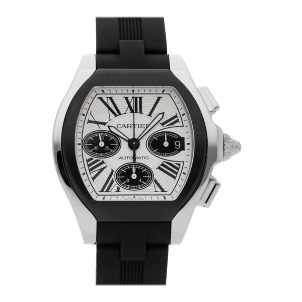 Cartier Roadster XL W6206020 Stainless Steel White Dial Automatic