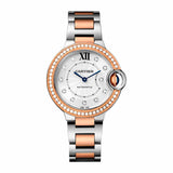 Cartier Ballon Bleu WE902077 33mm Stainless Steel and Rose Gold Automatic