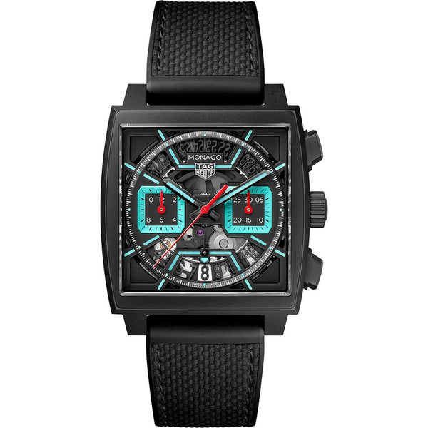 Tag Heuer Monaco CBL2184.FT6236 Titanium DLC 39mm Skeleton Dial Automatic Chronograph
