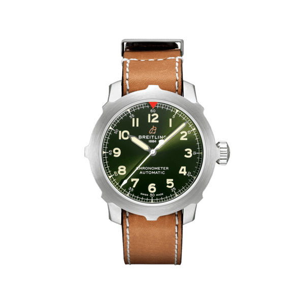 Breitling Aviator Super 8 B20 Automatic 46 Titanium Green Dial EB2040101L1X1