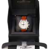 Fortis B-42 Chronograph 635.10.12 K Beige Dial 42mm Stainless Steel Watch