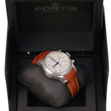 Fortis B-42 Chronograph 635.10.12 K Beige Dial 42mm Stainless Steel Watch