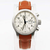 Fortis B-42 Chronograph 635.10.12 K Beige Dial 42mm Stainless Steel Watch