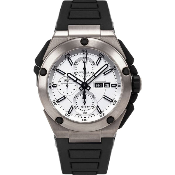 IWC Ingenieur Chronograph Titanium 45mm Silver-Tone Dial IW386501