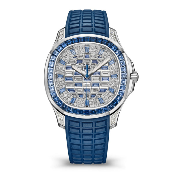 Patek Philippe Aquanaut 5268/461G-001 18K White Gold Diamond & Sapphire Watch
