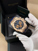 Audemars Piguet Royal Oak Chronograph 26331OR.OO.D315CR.01 Blue Dial Rose Gold 41mm