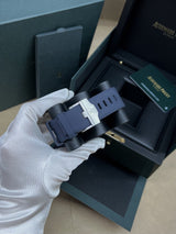 Audemars Piguet Royal Oak Offshore Selfwinding Chronograph 15720ST.OO.A027CA.01 Stainless Steel 42mm Blue Dial