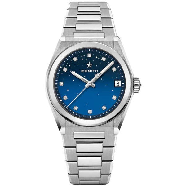 Zenith Defy Midnight 03.9200.670/01.MI001 Stainless Steel 36mm Blue Dial Ladies Automatic Watch