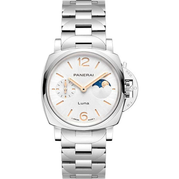 Panerai Luminor Due PAM01301 38mm Stainless Steel White Dial Watch