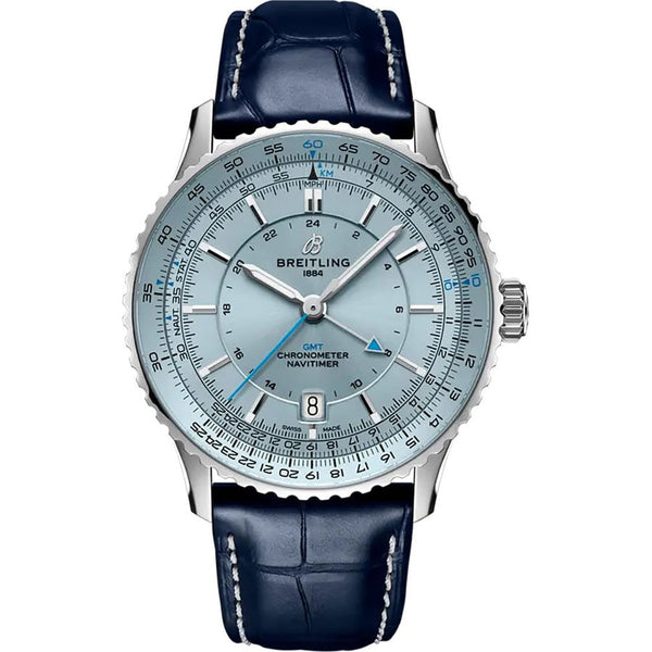Breitling Navitimer GMT A32310171C1P1 41mm Stainless Steel Blue Dial Watch