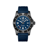Breitling Superocean Automatic 46 Black Steel M17368D71C1S1 Blue Dial