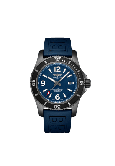 Breitling Superocean Automatic 46 Black Steel M17368D71C1S1 Blue Dial