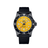 Breitling Superocean Automatic 46 Black Steel M17368D71I1S2 Yellow Dial