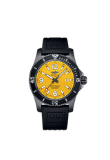 Breitling Superocean Automatic 46 Black Steel M17368D71I1S2 Yellow Dial