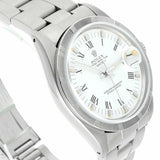 Rolex Oyster Perpetual Date 34mm Stainless Steel Reference 15010 White Roman Dial Circa 1988