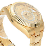 Rolex Sky-Dweller 42mm Yellow Gold Champagne Dial Oyster Bracelet 326938