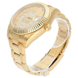 Rolex Sky-Dweller 42mm Yellow Gold Champagne Dial Oyster Bracelet 326938
