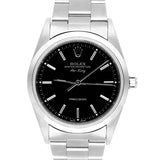 Rolex Oyster Perpetual Air-King 34mm Stainless Steel Black Dial Watch 14000