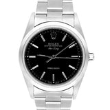 Rolex Air-King 14000 34mm Stainless Steel Watch with Black Dial