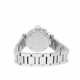 Cartier Miss Pasha W3140008 Steel 27mm Pink Dial Ladies Watch with Diamond Bezel