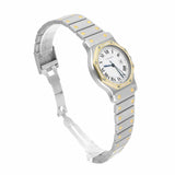 Cartier Santos Ronde 29mm Octagon Gold Women's Watch with Diamond Bezel