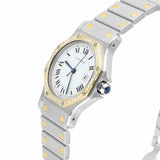 Cartier Santos Ronde 29mm Octagon Gold Women's Watch with Diamond Bezel