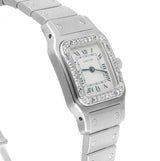 Cartier Santos Galbee 24mm Women's Watch Stainless Steel with Diamonds Ref. W20017D6