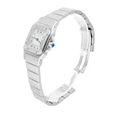 Cartier Santos Galbee 24mm Women's Watch Stainless Steel with Diamonds Ref. W20017D6