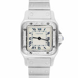 Cartier Santos Galbee 24mm Women's Watch Stainless Steel with Diamonds Ref. W20017D6