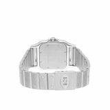 Cartier Santos Galbée W20018D6 29mm Stainless Steel Ladies Watch with Diamond Bezel