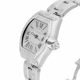 Cartier Roadster W62016V3 Ladies 30mm Stainless Steel Watch with Diamond Bezel