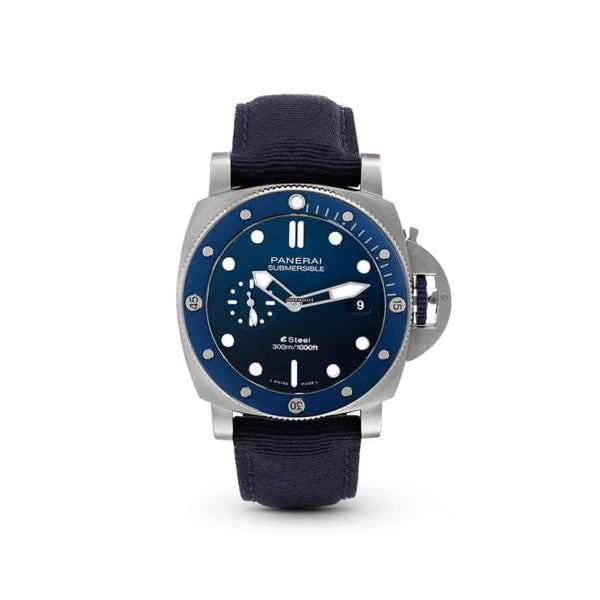 Panerai Submersible Quarantana Quattro PAM01289 44mm Stainless Steel Blue Dial Watch 2024