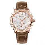 Patek Philippe 4968R-001 Moonphase 33mm Rose Gold Mother of Pearl Dial