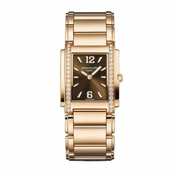 Patek Philippe Twenty~4 4910/1201R-001 Rose Gold Diamond Bezel 25mm