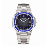 Patek Philippe Nautilus 5711/111P Platinum Blue Sapphire Bezel