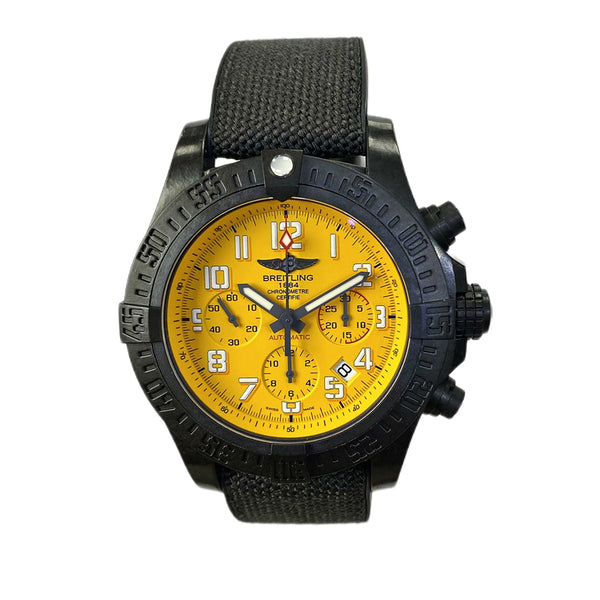 Breitling Avenger Hurricane XB0180E4 45mm Yellow Dial Breitlight Strap